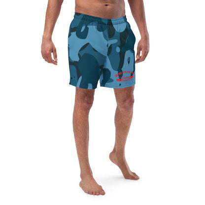 Navy Camo Swim Shorts