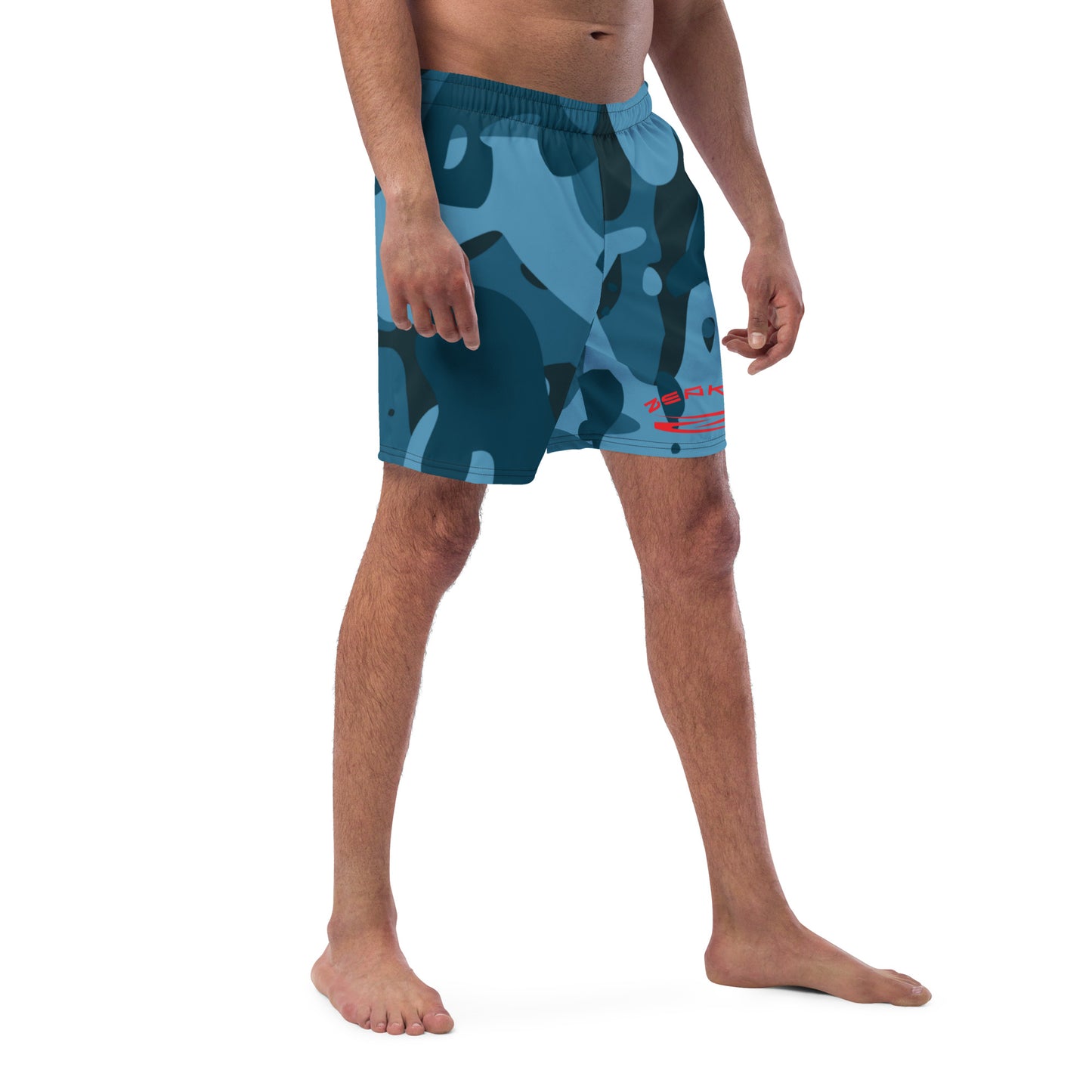 Navy Camo Swim Shorts